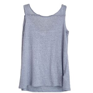 GAP Heathered Blue Linen Blend Scoop Back Sleeveless Top XS
